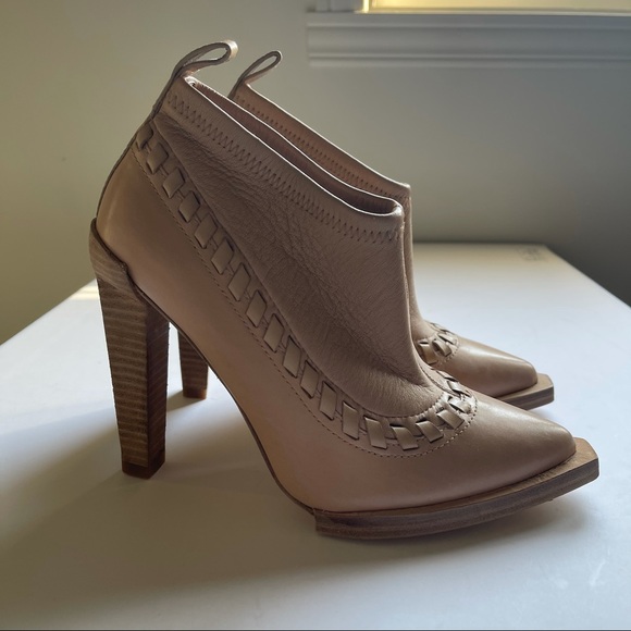 Authentic Alexander Wang tan Leather ankle boots size 36 - Picture 4 of 8